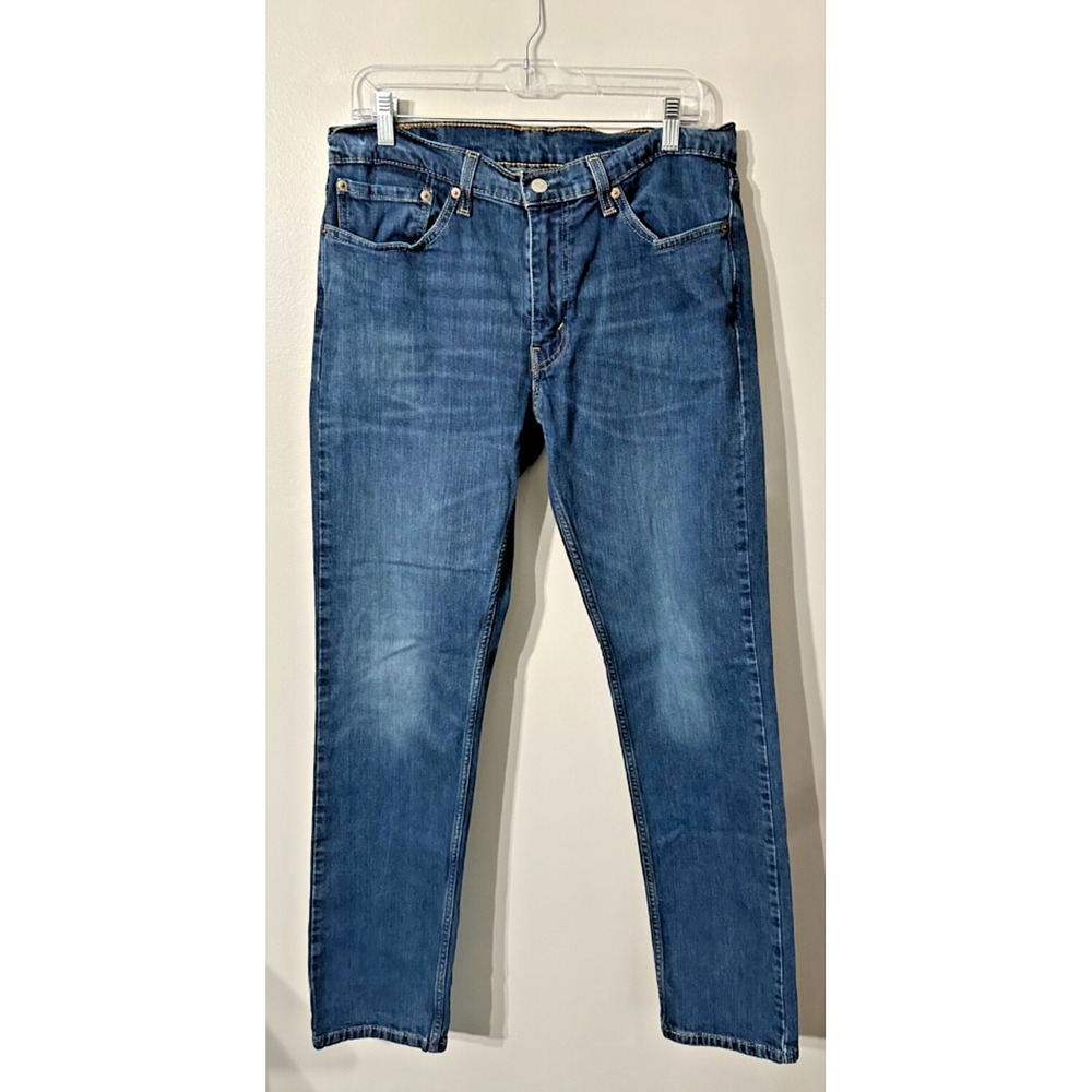 Levi's 511 Jeans Men's 34X34 Blue Medium Wash Mid Rise Straight Leg
